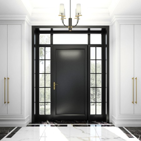 żyrandol czarno złoty bow_p04183bk aranżacja