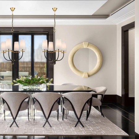 żyrandol złoto czarny bow_p04183bk aranżacja