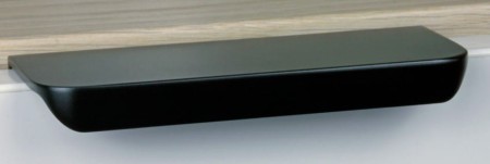 uchwyt-krawedziowy-nakladany-flat-czarny-mat 100 mm