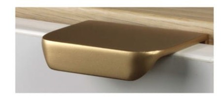 uchwyt-krawedziowy flat-nakladany-złoty-mat 50 mm