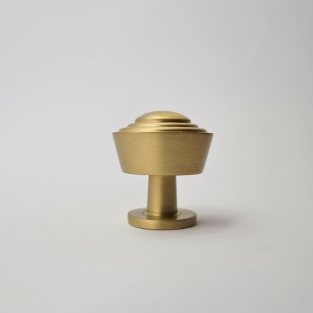 gałka meblowa GM108 złoto satyna_mosiądz szczotkowany lakierowany