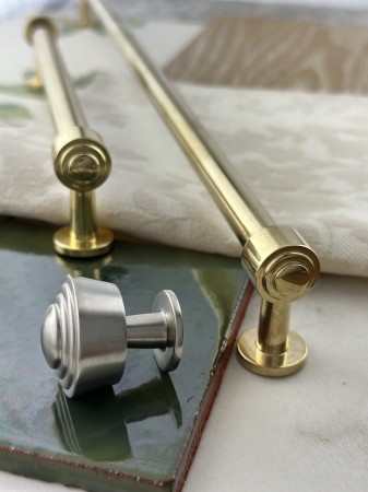 gałki GM108 i relingi RM308 mosiężne moodboard 2