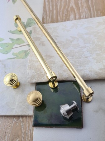 gałki GM108 i relingi RM308 mosiężne moodboard 3