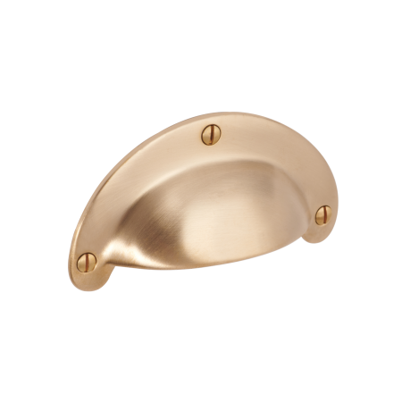 uchwyt meblowy muszla mosiężny GM128  mosiądz szczotkowany lakierowany mat