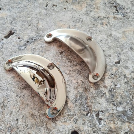 uchwyty meblowe muszle gm128 nikiel vs.nikiel szczotkowany