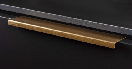 Uchwyt  straight szczotkowany mosiądz