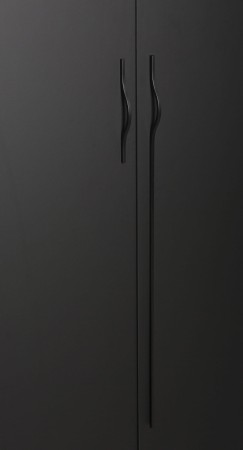 długi i krótki czarny matowy uchwyt meblowy Becket