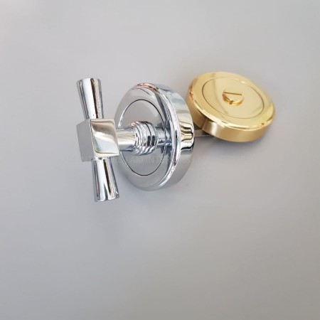 zamknięcie kwadratowe AM104 nikiel do WC kryta rozeta z fazą