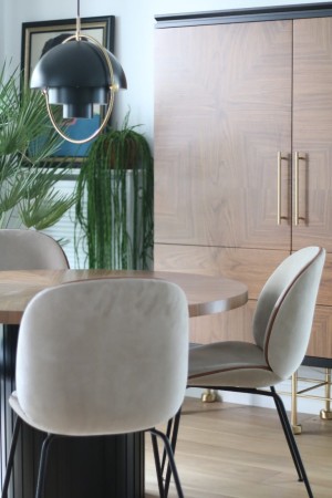 reling uchwyt meblowy mosiądz satyna RM301 aranżacja