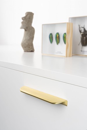 uchwyt nakładany Tongue złoty szczotkowany 178 mm