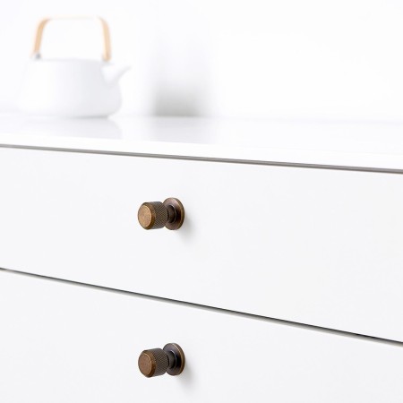 Gałka meblowa Joan starzony mosiądz