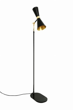 lampa stojąca złoto czarna Shanti