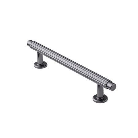 reling meblowy Brau czarny nikiel połsyk rozstaw 128 mm