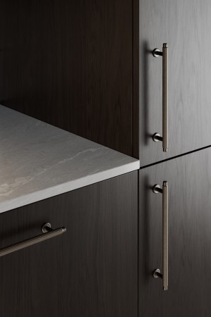 reling meblowy Brau antyczny brąz 192 mm aranżacja