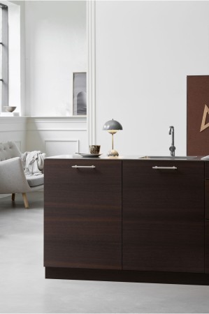 Reling meblowy Brau nikiel polerowany rozstaw 128 mm