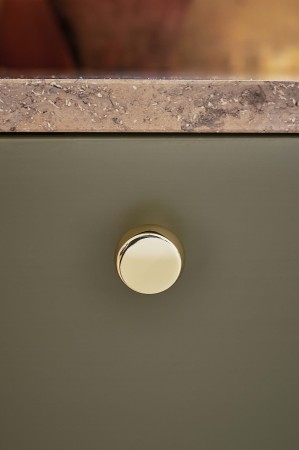 Gałka meblowa Toro w złocie połysku