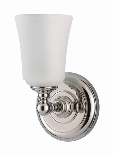 Przejdź do produktu kinkiet łazienkowy Hugo srebrny ze szklanym kloszem