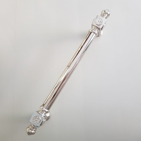 duży mosiężny uchwyt reling meblowy UM409  Star nikiel