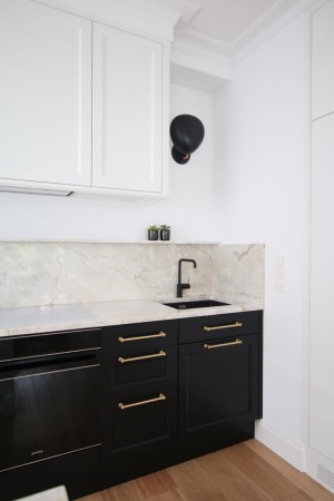 uchwyt reling do szuflad kuchennych mosiężny matowy złoto satyna RM310