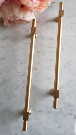 reling uchwyt meblowy złoty  z mosiądzu do szuflad drzwi i szaf