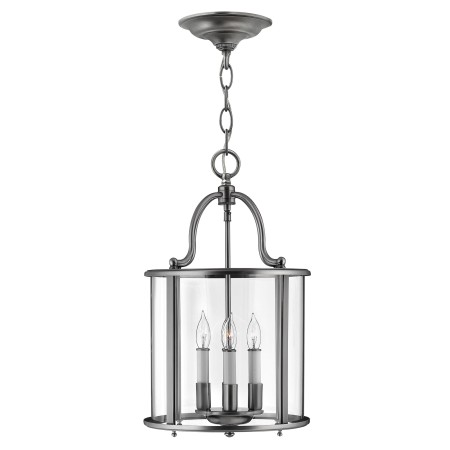 lampa latarnia do holu kuchni kolor cyna Gentry M