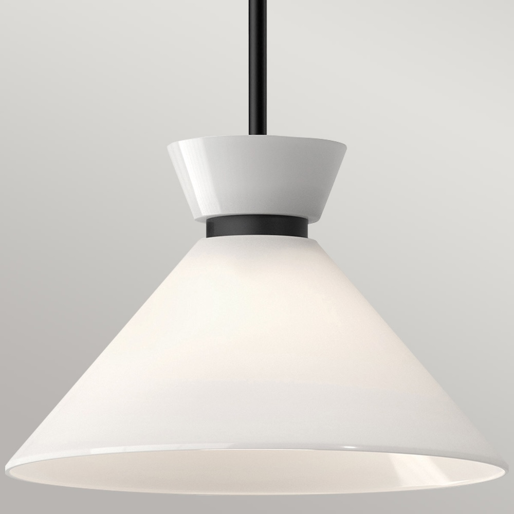 Lampa Halston czarna klosz