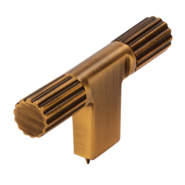 uchwyt meblowy T-bar 2592 złoto patyna bok