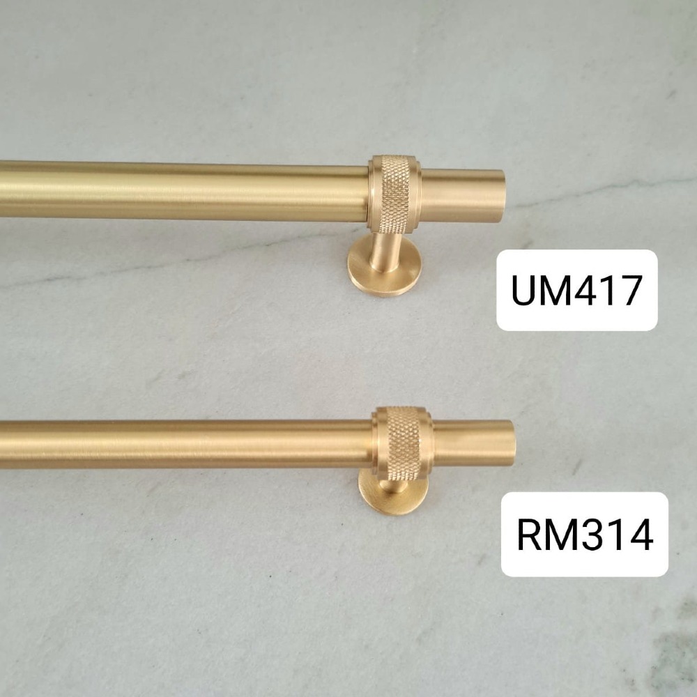 reling meblowy długi UM417 100 cm mosiężny