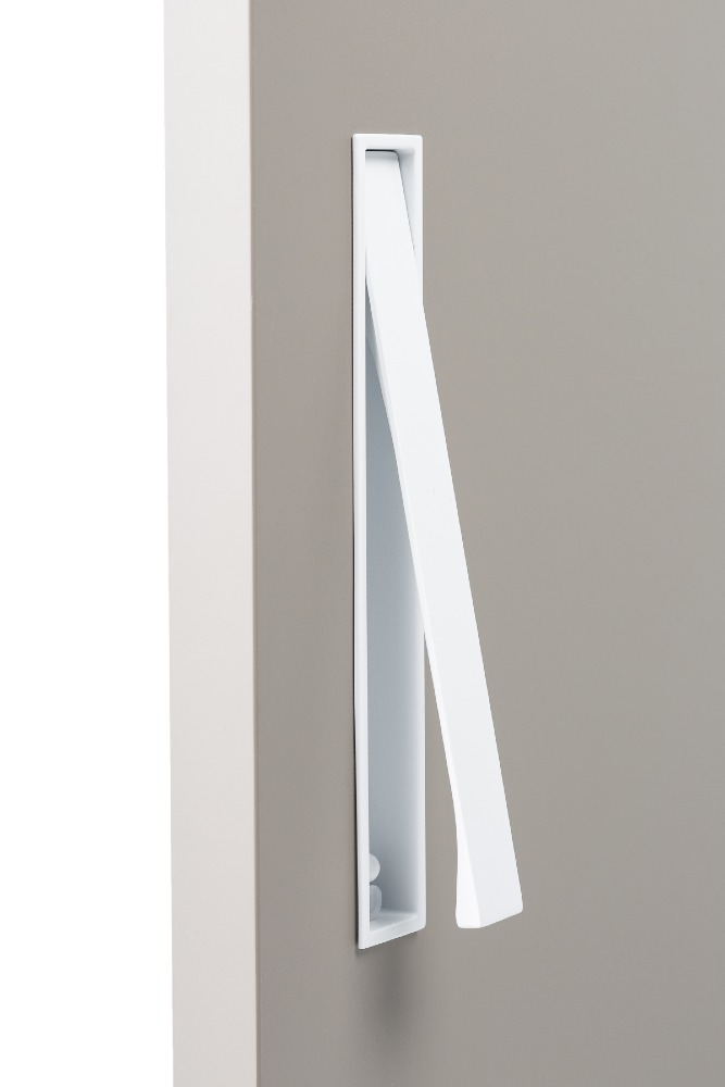 uchwyt meblowy wpuszczany Clos biały  bok