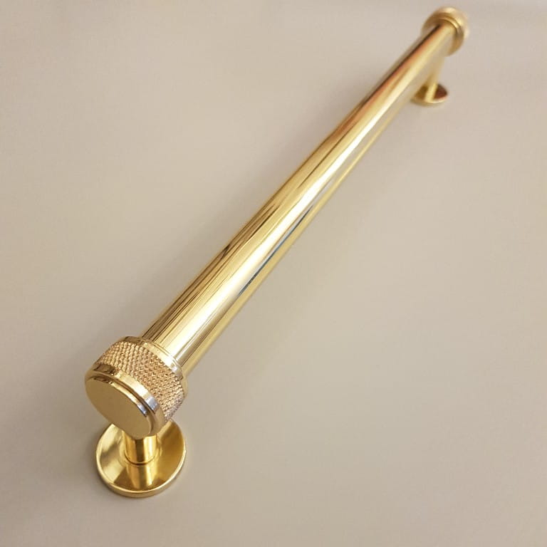 Uchwyt reling meblowy mosiężny UM403 złoty