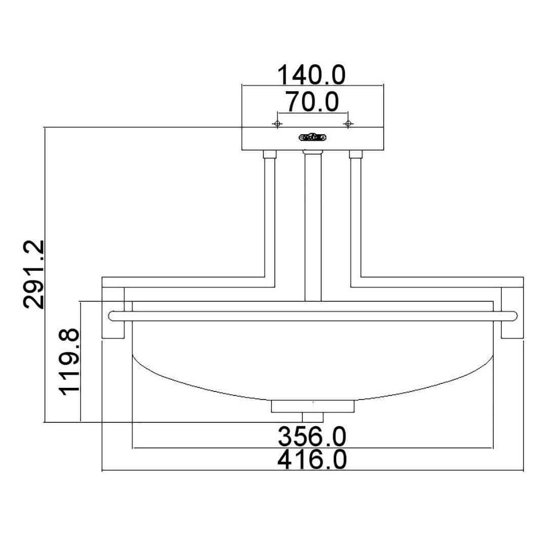 plafon łazienkowy Taylor wymiary