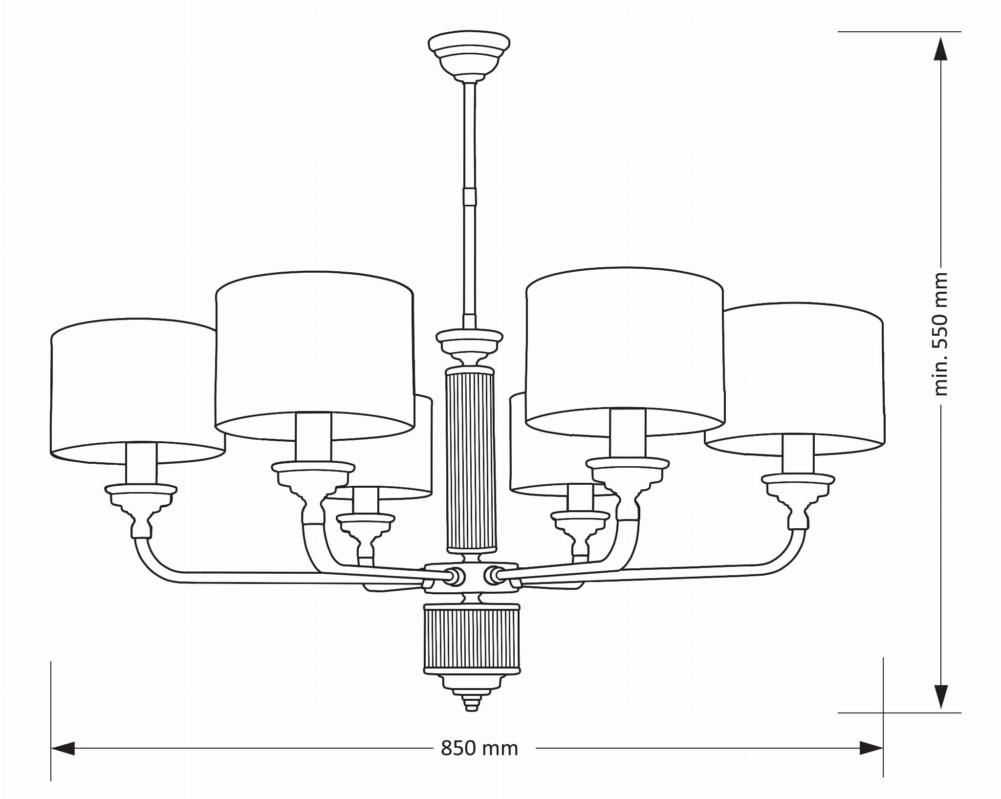 Verde  żyrandol mosiężny VER-ZW-6   rysunek.jpg