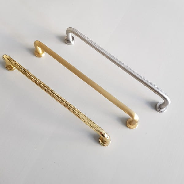 uchwyty meblowe mosiężne slim 160 mm