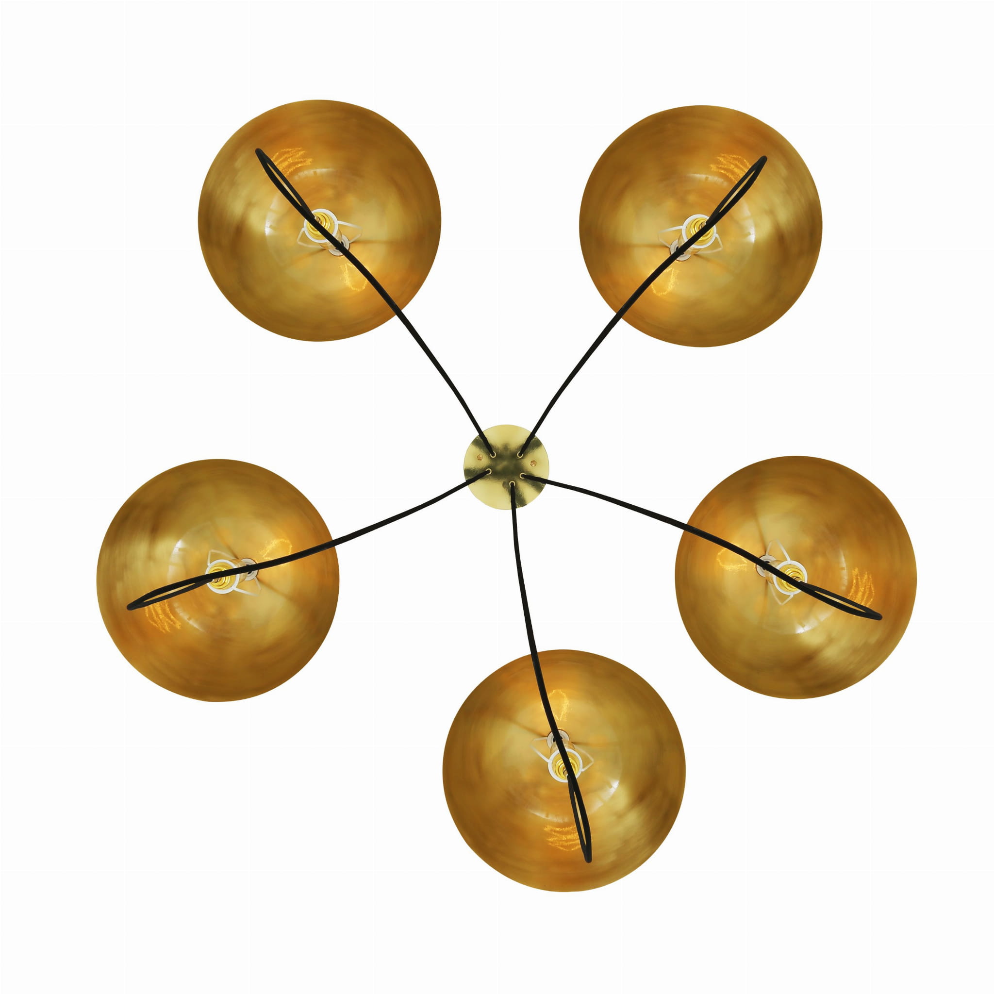 Mosiężna lampa wisząca Orkla