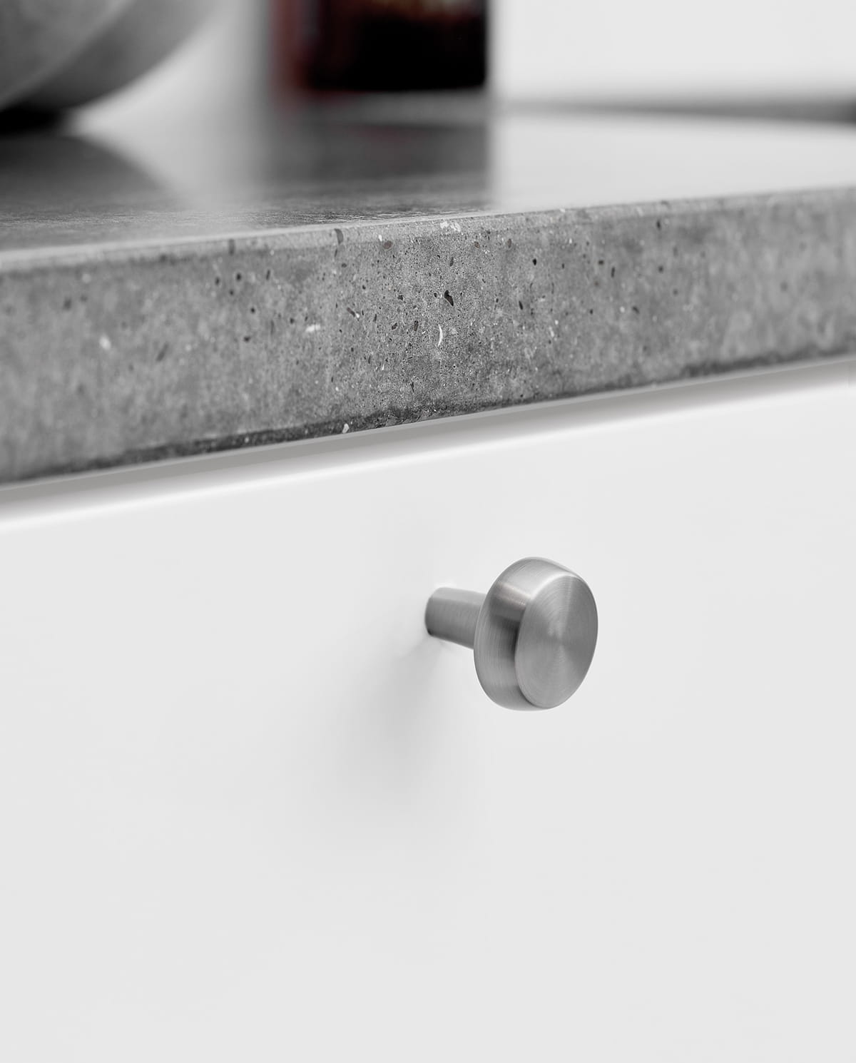 Gałka meblowa inox satyna