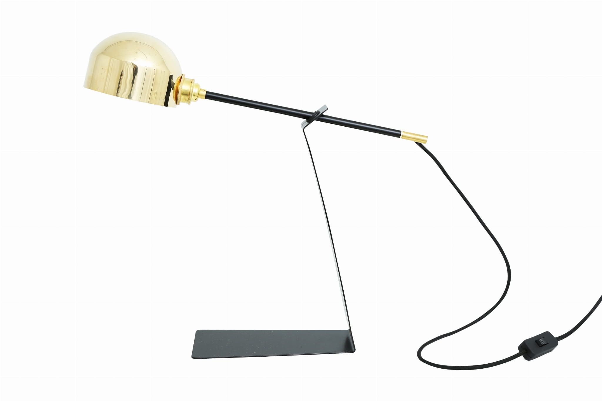 Alverta czarno złota lampa stojąca mosiezna